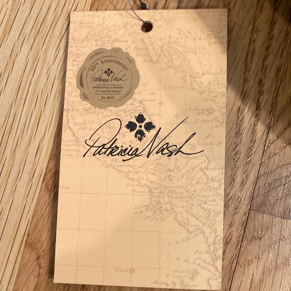 Patricia Nash 10th Anniversary Limited Edition Vintage Green Croc Leather Bag - Picture 14 of 16